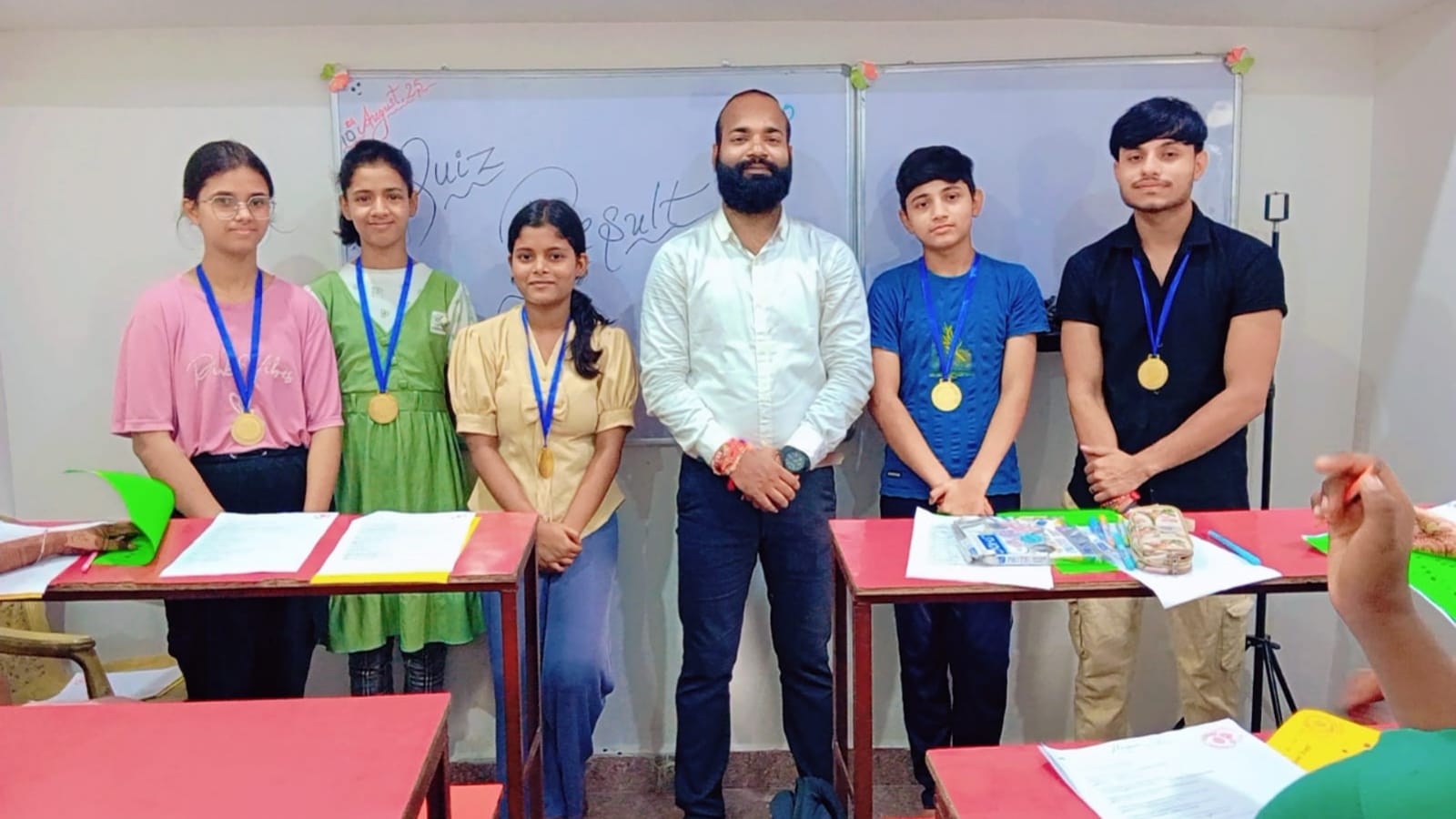 Students learning at Shekhar Classes