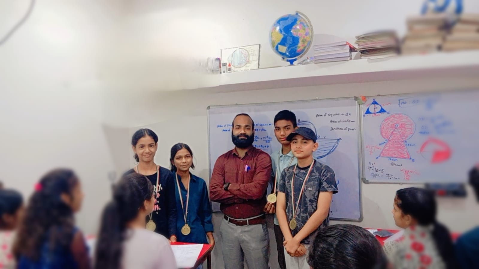 Classroom activity at Shekhar Classes