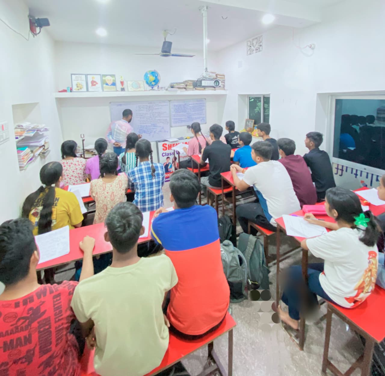 Students engaged in learning at Shekhar Classes